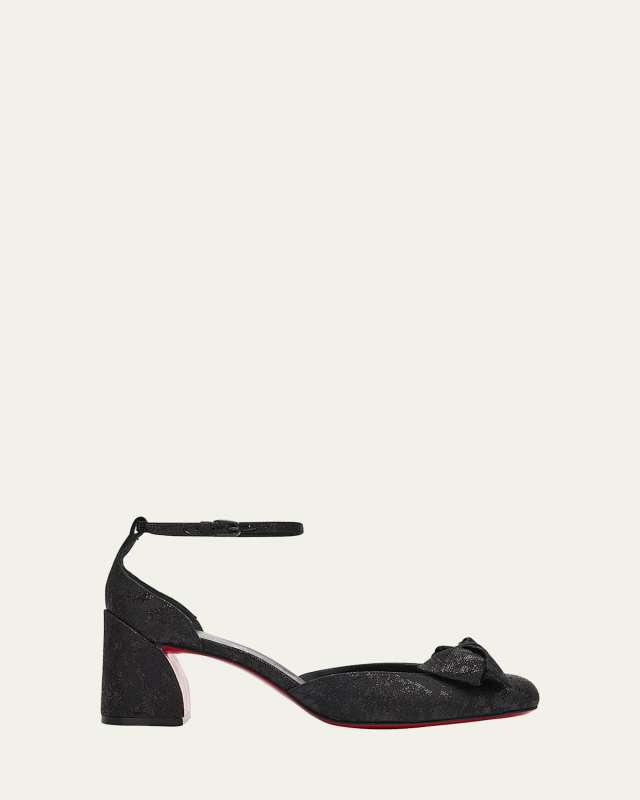 Jane Bow Red Sole Pumps